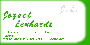 jozsef lenhardt business card